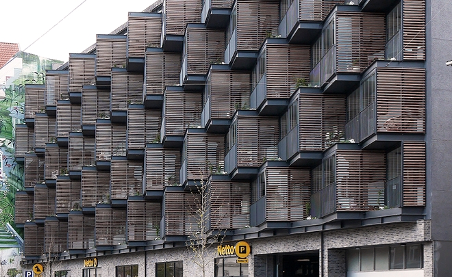 Ørsteds Haver – fra grå til grøn facade